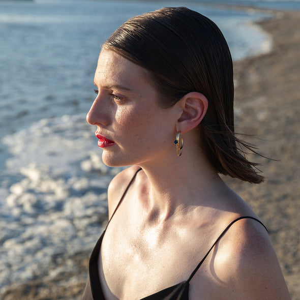 Boucles PENSEE CRISTAL